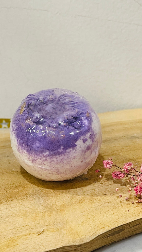 Boule de bain violette