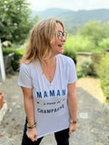 T-shirt champagne maman tendance Modadom
