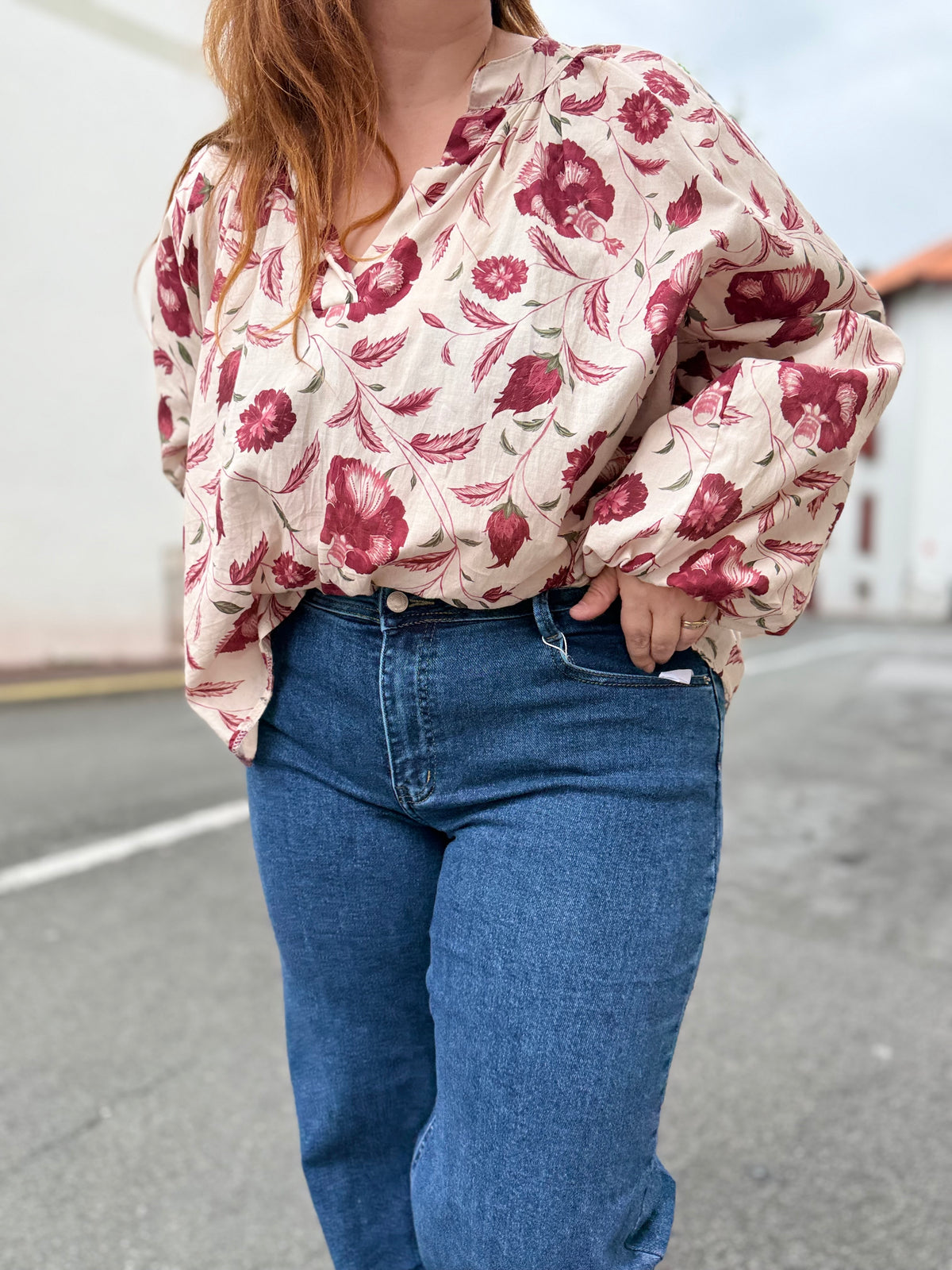 Jean femme Les Coquettes coupe wide