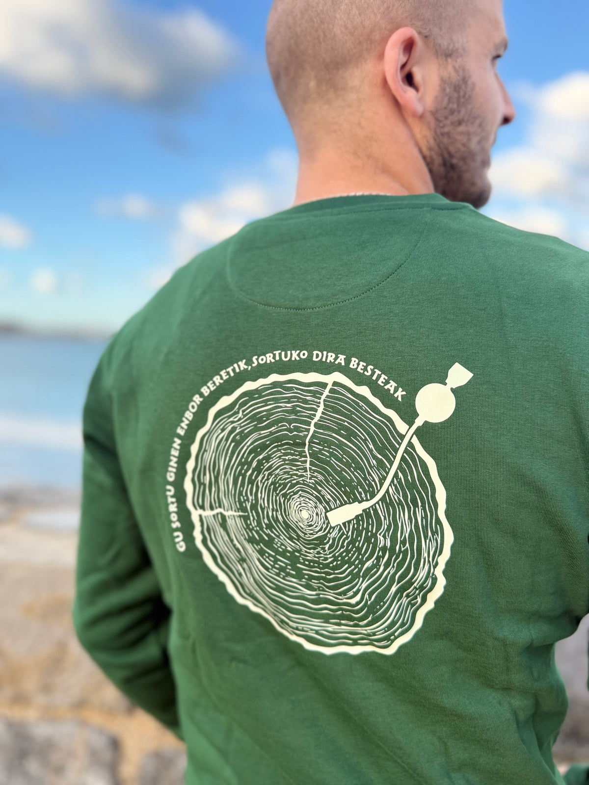 Sweat mixte Ez Kexa ENBOR sans capuche – Forest green