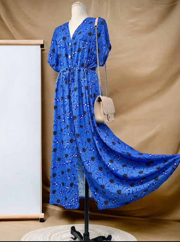 Robe longue - lorea - bleu