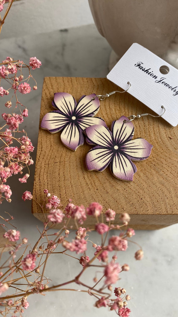 Boucles d’oreilles - fantaisie fleur