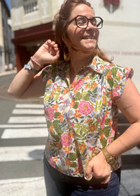 Blouse Coton Imprimée – Taille Unique