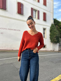 Pull col V — 8 couleurs | Matières nobles | Modadom