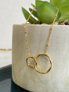 Collier acier - toi&moi