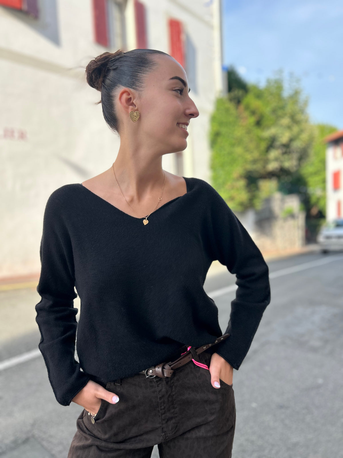 Pull col V — 8 couleurs | Matières nobles | Modadom
