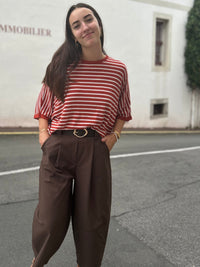 Pull Rayé – Manches 3/4 | Taille Unique