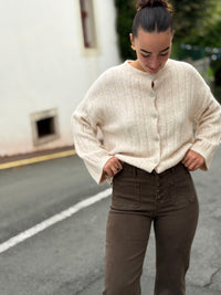 Jean chocolat-kaki femme | XS au XL – Modadom
