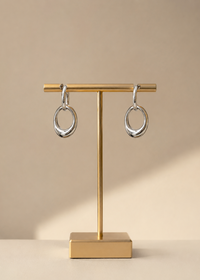 Boucles d'oreilles acier inoxydable – Argent