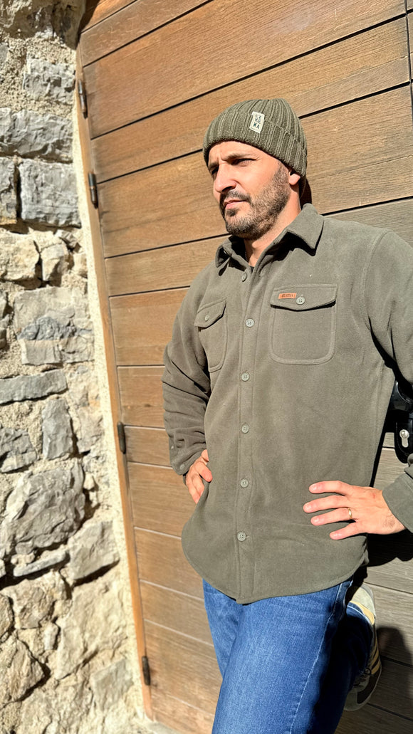 Surchemise polaire EZ KEXA – kaki – Ultra douce & chaude