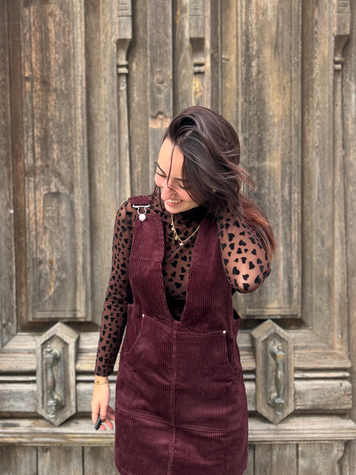 Robe velours bordeaux 🍁