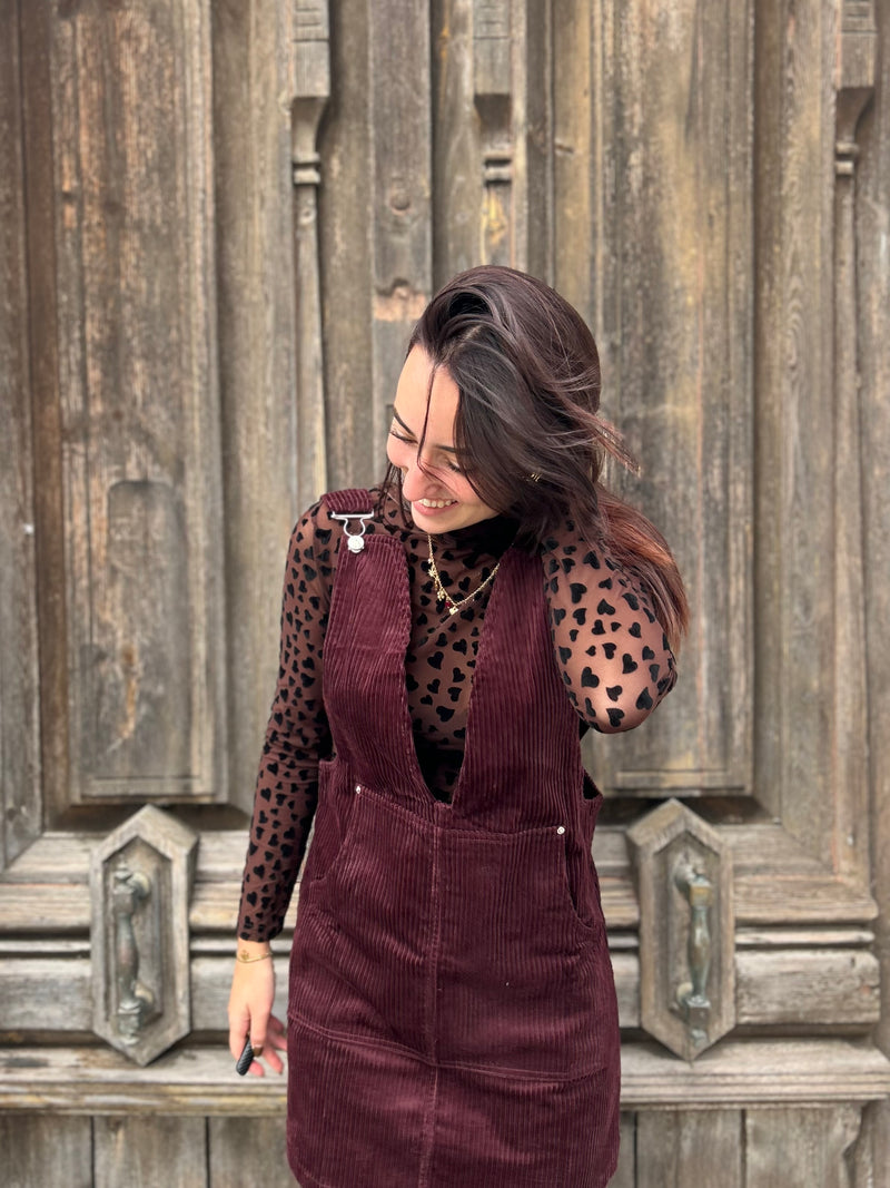 Robe velours bordeaux 🍁