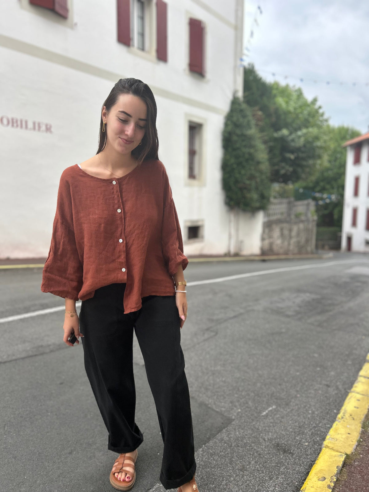 Barrel Pants  – Taille Unique | Noir, Kaki, Beige