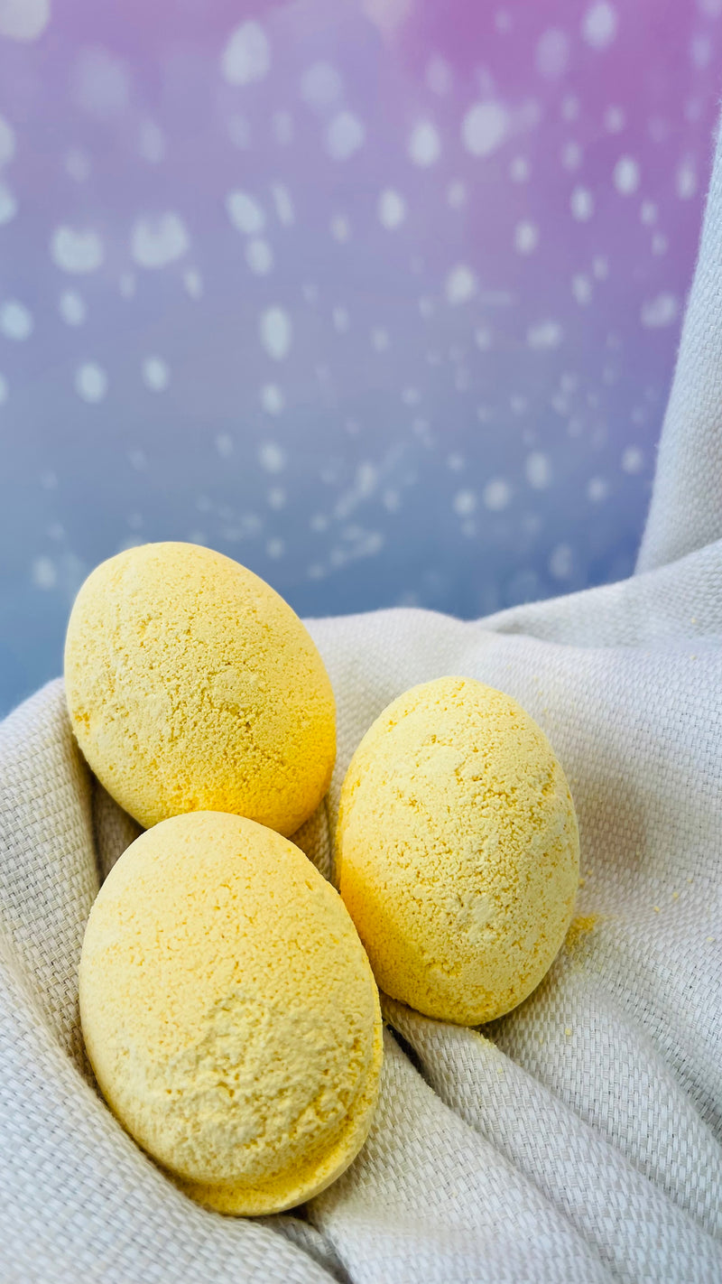 🍌 Œuf de Bain Effervescent – Senteur Banane Gourmande