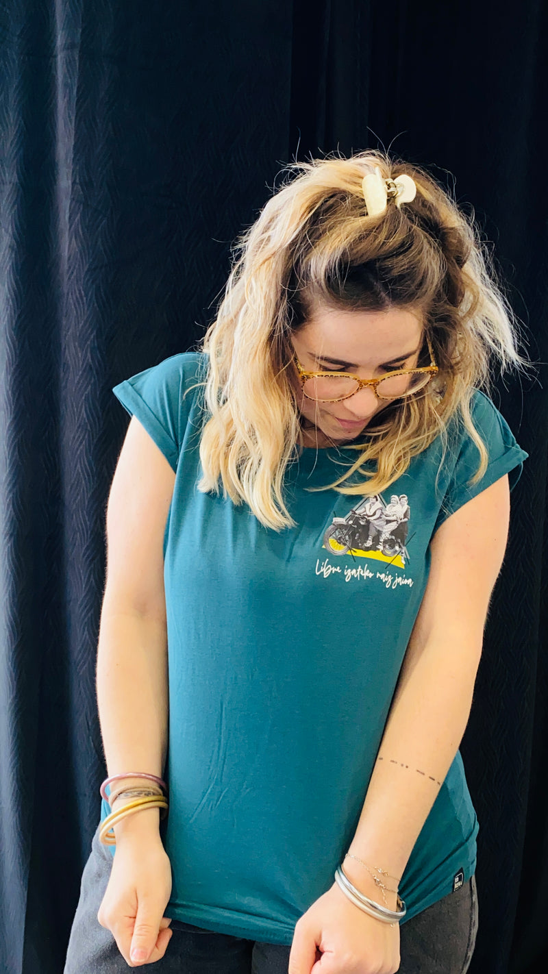 Tshirt - Ez kexa - Emazte - Libre - bleu
