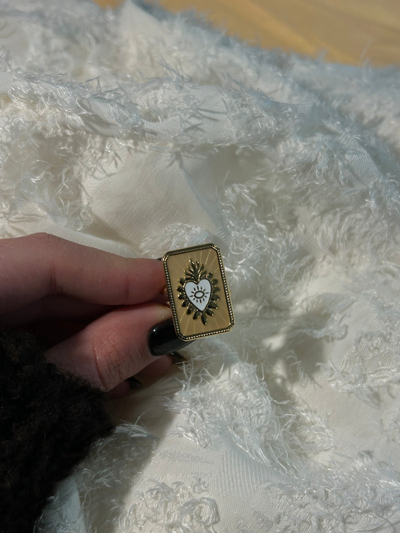 💖 Bague cœur sacré