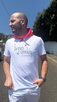 Kit Festif T-shirt & Foulard Homme EZ KEXA – Fêtes de Pampelune & Bayonne