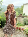 Robe oversize léopard tendance 2025 Modadom