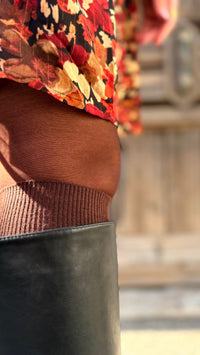 Chaussettes hautes femme coton – spécial bottes