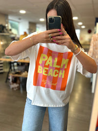 T-shirt Blanc Imprimé Graphique