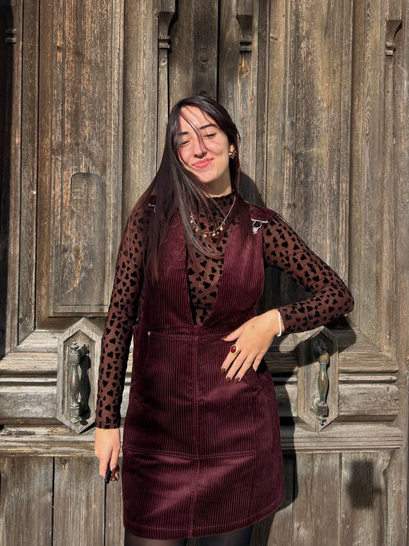 Robe velours bordeaux 🍁