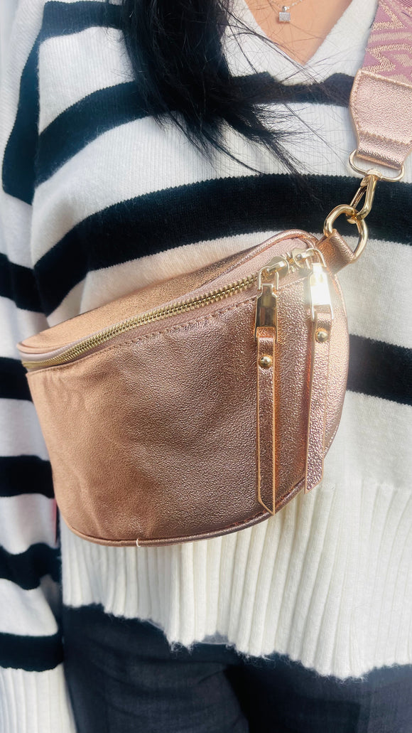 Sac Banane rose gold moyen – Modadom