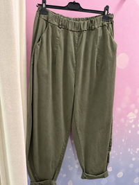 Pantalon délavé ultra doux grande taille femme