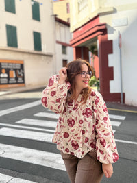 Blouse en voile de coton - Fleuries - Plusieurs couleurs