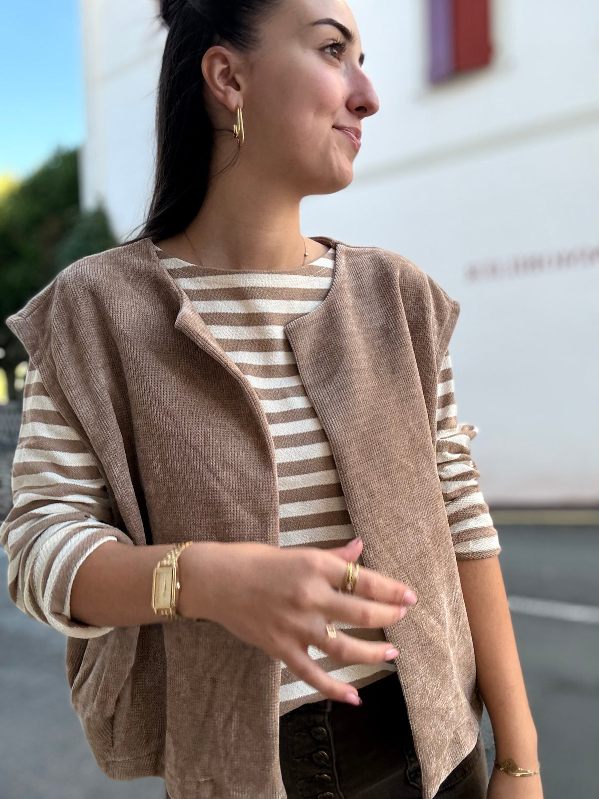 Pull fin marinière femme à rayures
