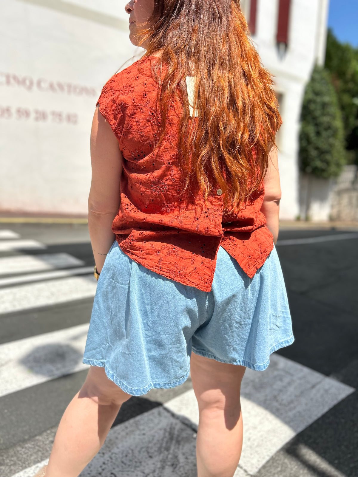 Short Jean Clair Effet Jupe-Short – Coupe Ample & Confortable