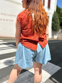 Short Jean Clair Effet Jupe-Short – Coupe Ample & Confortable