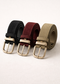 ceinture noir, kaki et bordeaux femme
