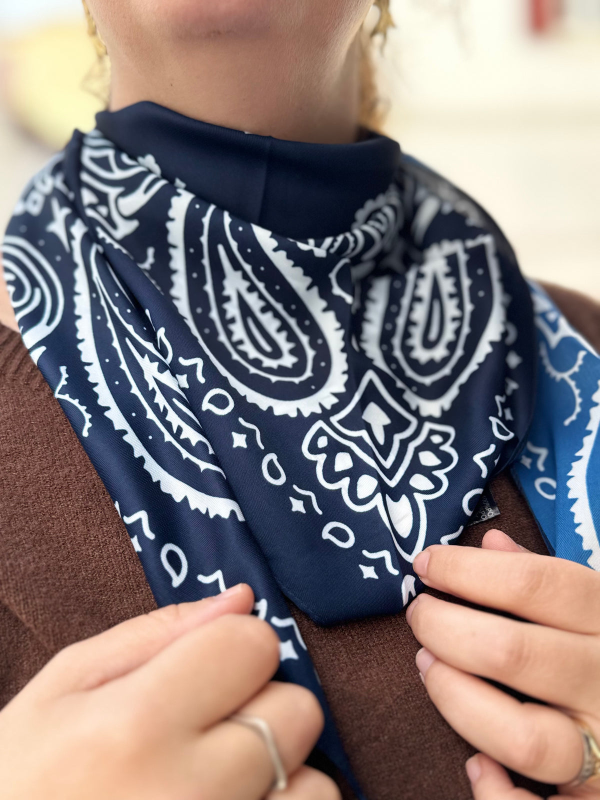 Foulard bandana - soie  - plusieurs couleurs