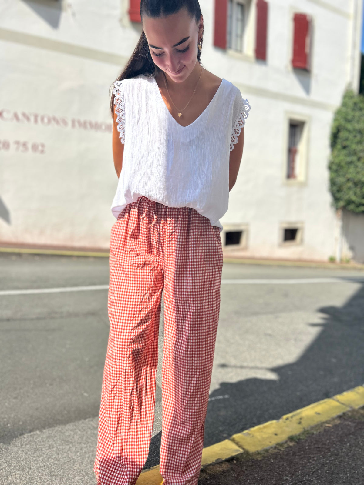 Pantalon - vichy - plusieurs couleurs