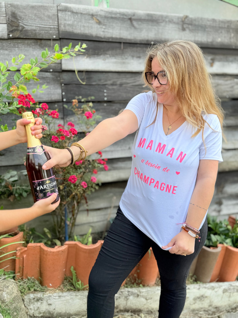 T-shirt champagne maman tendance Modadom