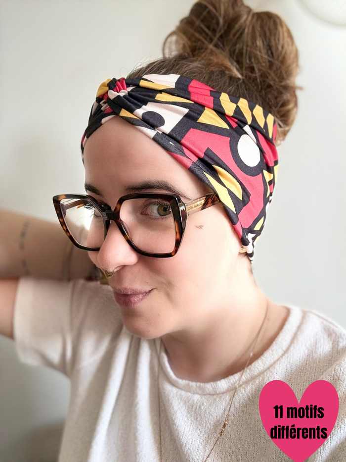 🐆 Bandeau cheveux épais imprimé – Le détail qui change tout