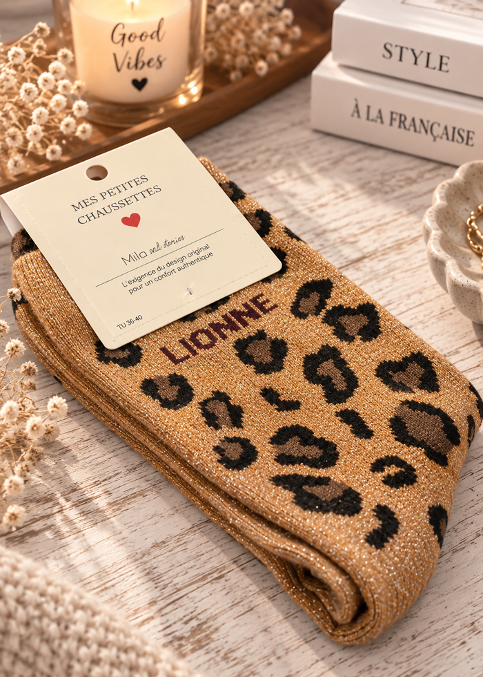 Chaussettes "Lionne"