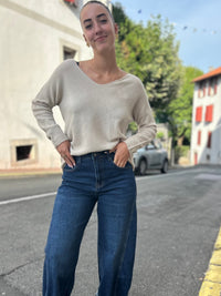 Pull col V — 8 couleurs | Matières nobles | Modadom