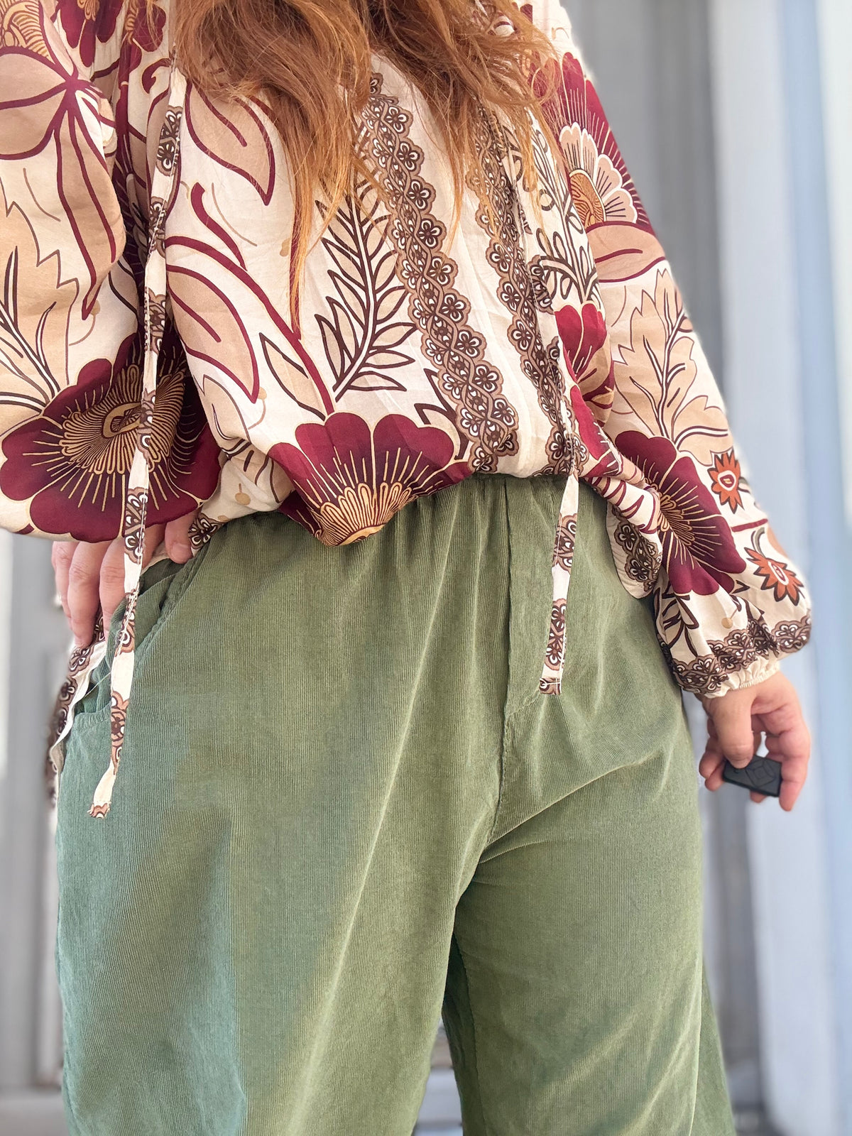 Pantalon barrel grande taille