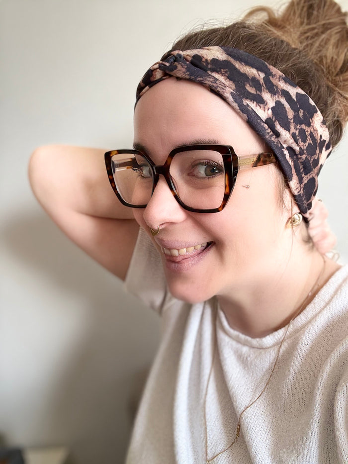 🐆 Bandeau cheveux épais imprimé – Le détail qui change tout