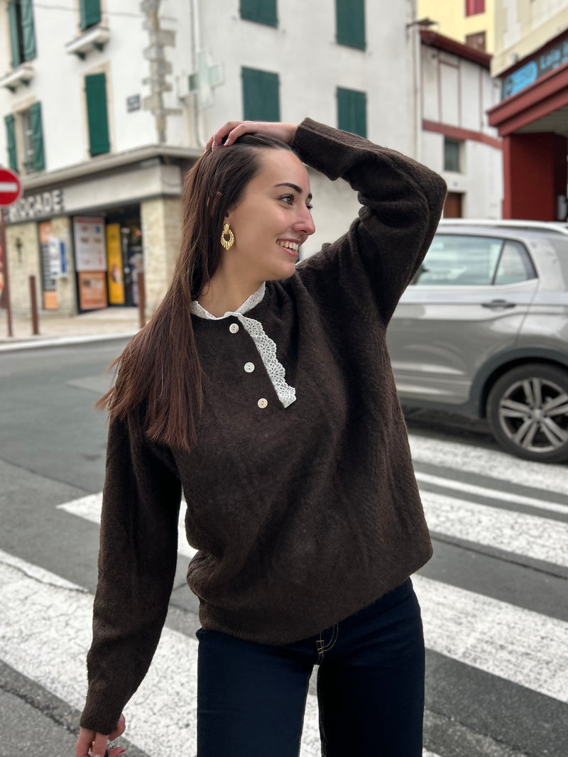 🤎 Pull Câlin Chic