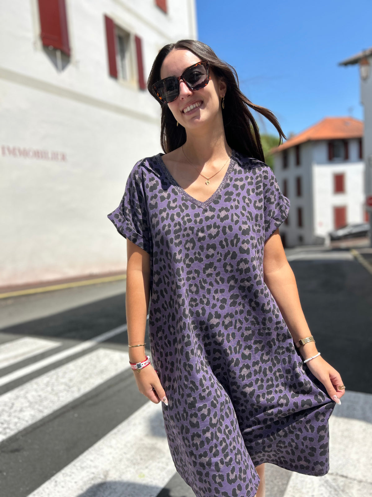 Robe T-Shirt Léopard – Taille Unique (36/42)