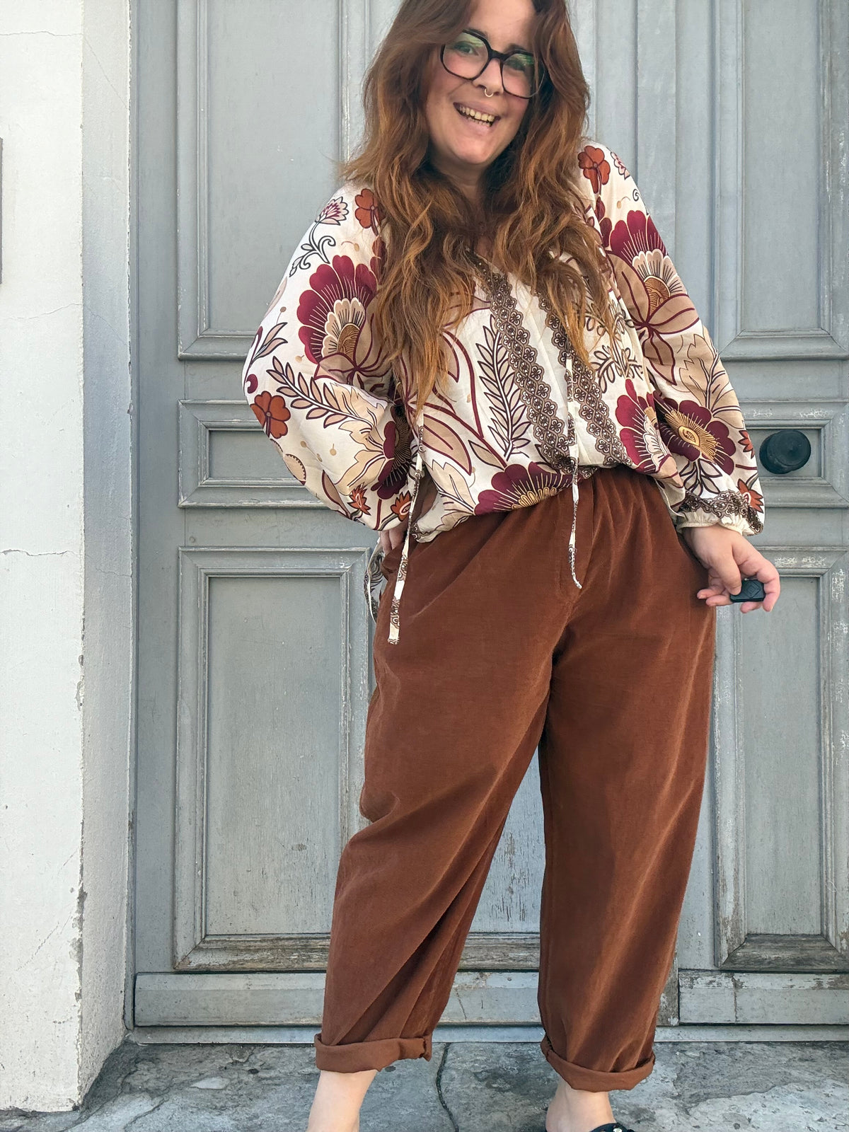 Pantalon barrel grande taille