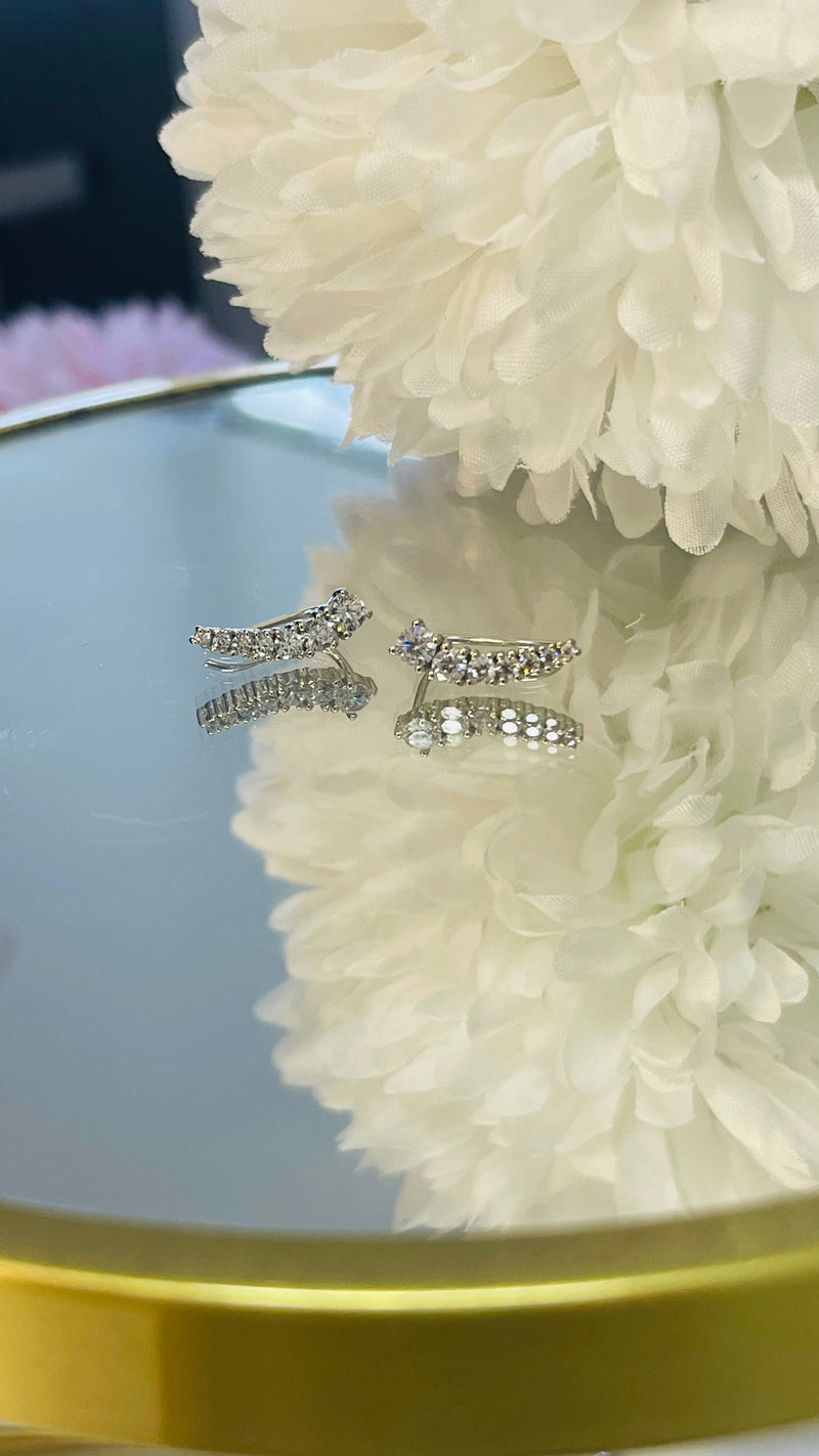 Boucles d’oreilles montantes   Argent