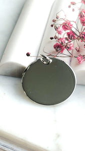 Pendentif argent 925 personnalisable