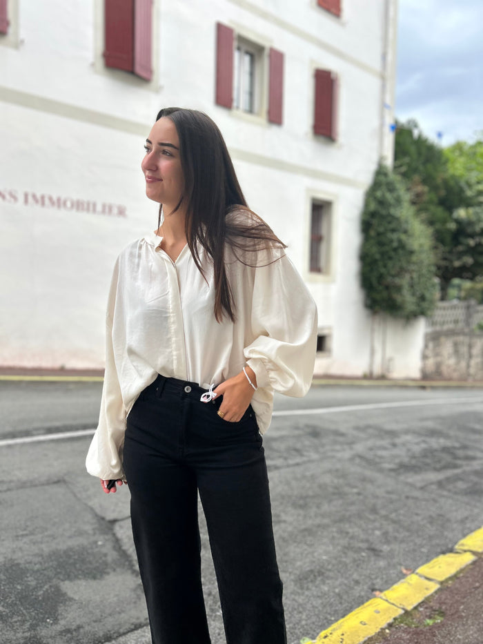 Blouse Manches Bouffantes – Taille Unique