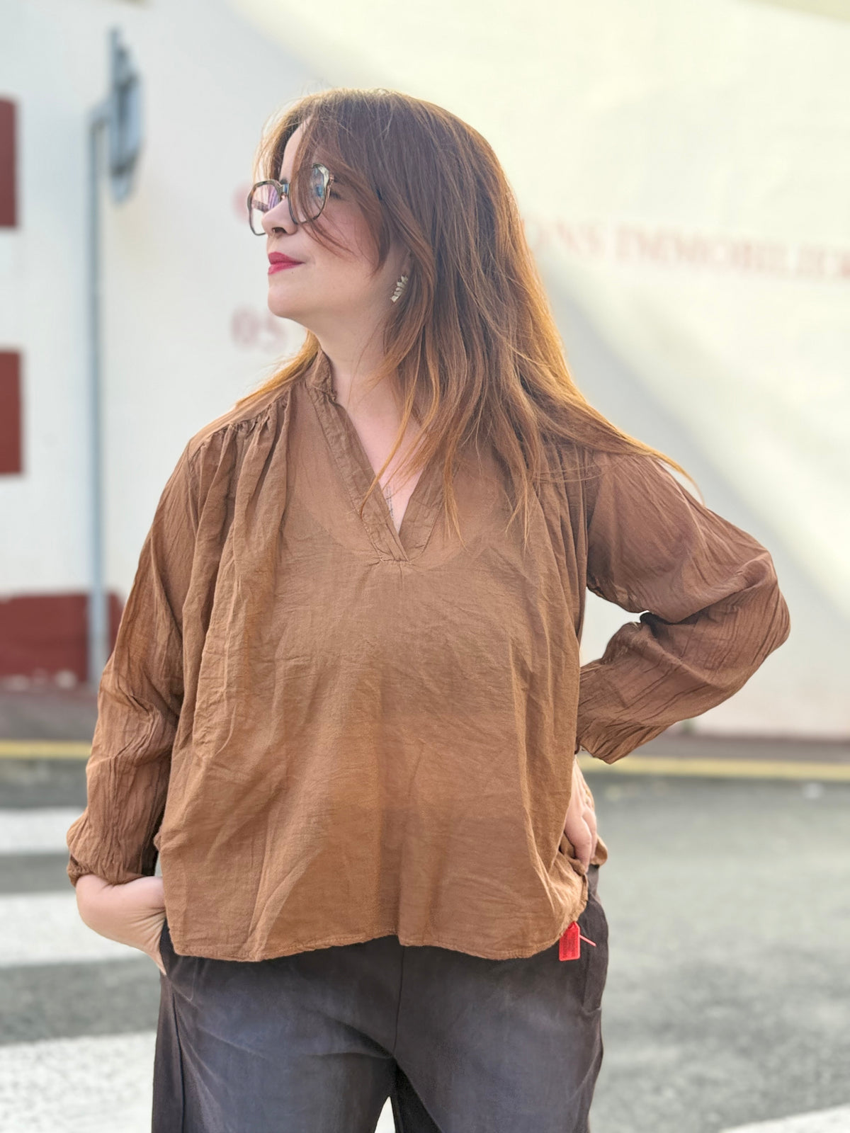 Blouse en voile de coton - Plusieurs couleurs