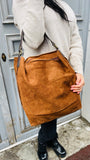 Grand sac en cuir marron