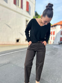 Pantalon Barrel Léopard
