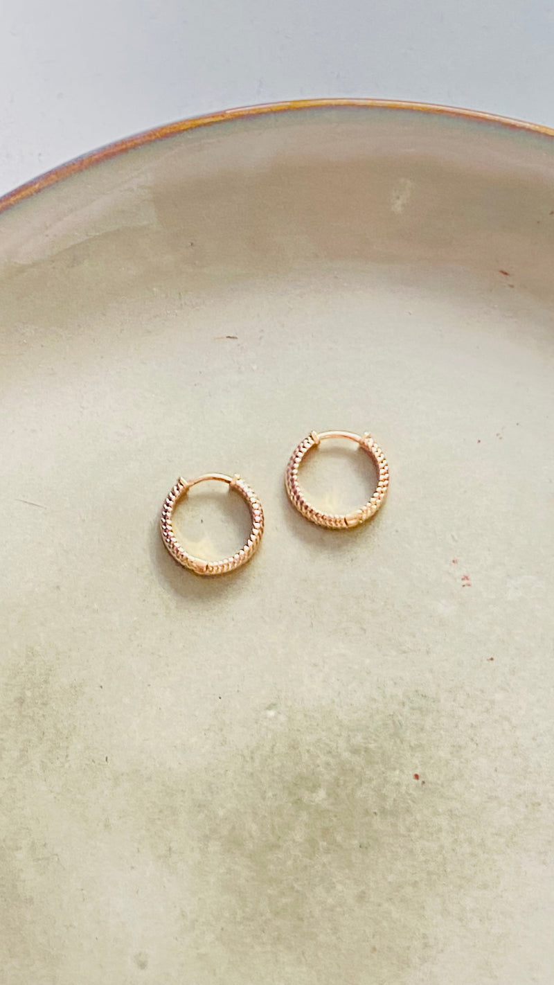 Mini Creoles. Plaqué or